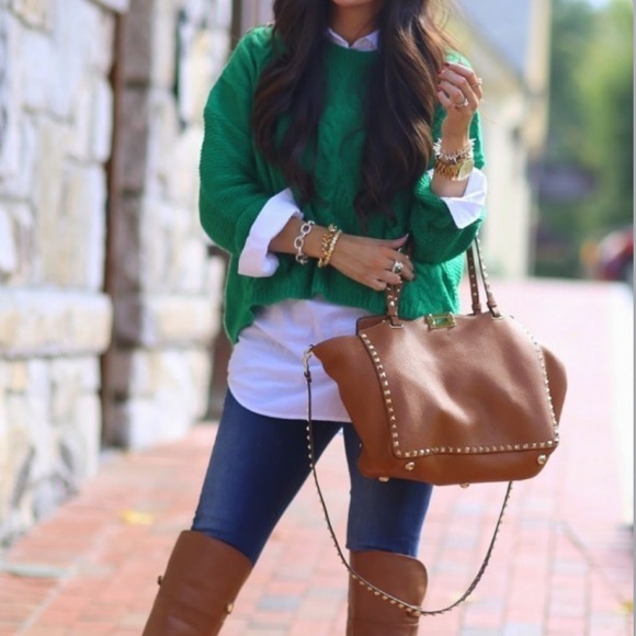 Green Knit Sweater NWOT - Picture 1 of 2